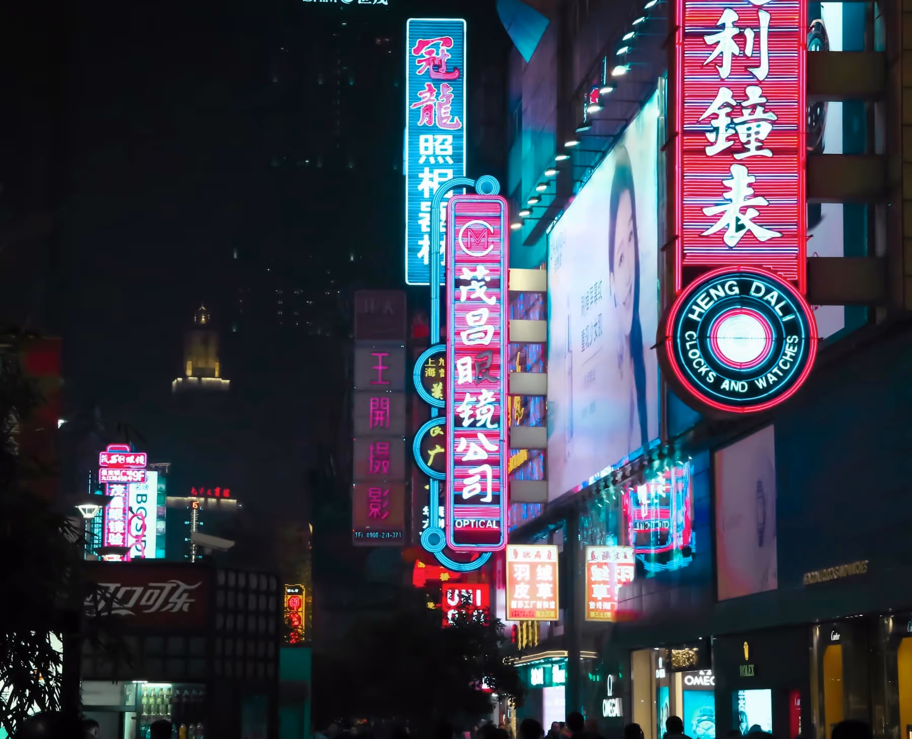 Shanghai street at night, a first landing for a specialist-designed China trip